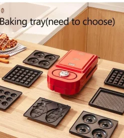 The Culinary Kit Küche & Esszimmer-Waffeleisen – Multifunktionaler Frühstückskocher