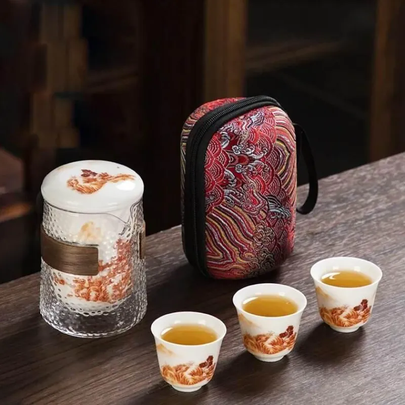 The Decor Haven Camping-Werkzeuge|Camping Im Freien-Waldhirsch-Keramik-Teeservice