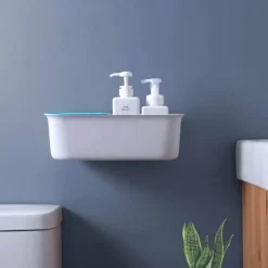 The Blissful Bath Badezimmer-Wandaufbewahrung mit Saugnapf – Lösung zur Organisation zu Hause