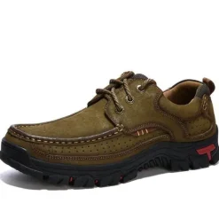 Herren Decor Herrenschuhe-Wanderschuhe aus Rindsleder – Bequeme, atmungsaktive Outdoor-Schuhe