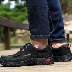 Herren Decor Herrenschuhe-Wanderschuhe aus Rindsleder – Bequeme, atmungsaktive Outdoor-Schuhe