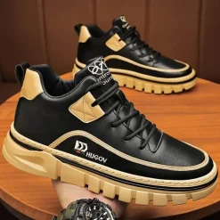 Herren Decor Herrenschuhe-Wanderstiefel - Bergschuhe aus Mikrofaserleder