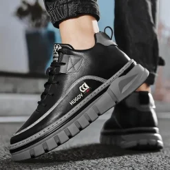 Herren Decor Herrenschuhe-Wanderstiefel - Bergschuhe aus Mikrofaserleder