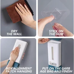 The Culinary Kit Küche & Esszimmer-Wandmontierte Müllaufbewahrungsbox - Platzsparender Abfallorganizer