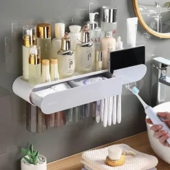 Tranquil Waters Badezimmer|Möbel-Wandmontierter Aufbewahrungs-Organizer – platzsparendes Aufbewahrungssystem