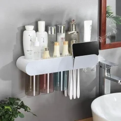 Tranquil Waters Badezimmer|Möbel-Wandmontierter Aufbewahrungs-Organizer – platzsparendes Aufbewahrungssystem