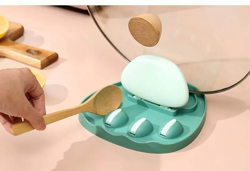 Space Savvy Küche & Esszimmer-Wandmontierter Deckelhalter mit Katzenpfote – Küchen-Organizer-Regal