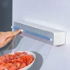 The Culinary Kit Küche & Esszimmer-Wandmontierter Frischhaltefolienspender - Verstellbarer Küchen-Organizer