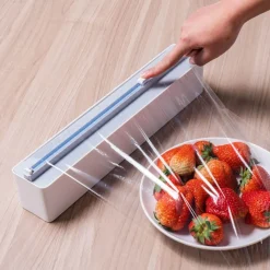 The Culinary Kit Küche & Esszimmer-Wandmontierter Frischhaltefolienspender - Verstellbarer Küchen-Organizer