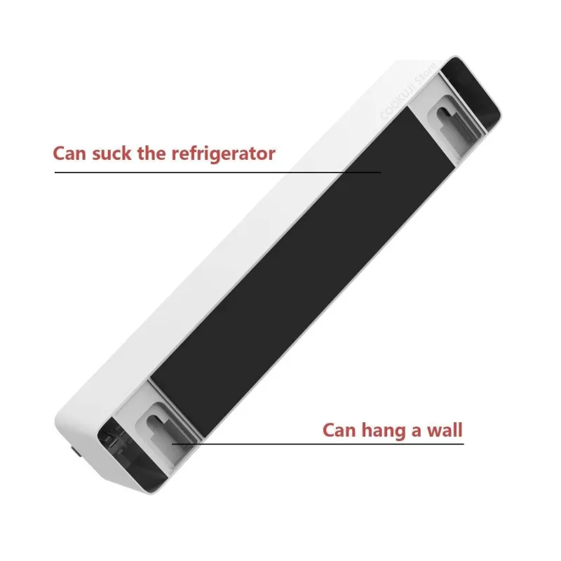 The Culinary Kit Küche & Esszimmer-Wandmontierter Frischhaltefolienspender - Verstellbarer Küchen-Organizer