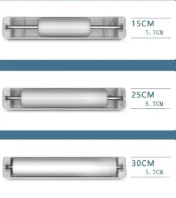 The Culinary Kit Küche & Esszimmer-Wandmontierter Frischhaltefolienspender - Verstellbarer Küchen-Organizer