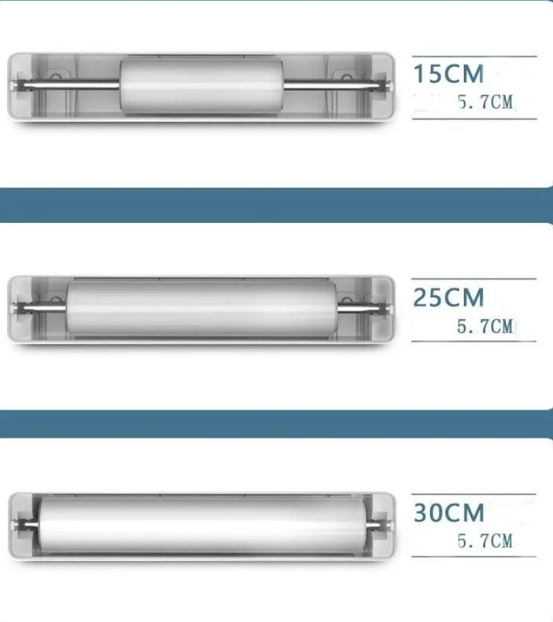 The Culinary Kit Küche & Esszimmer-Wandmontierter Frischhaltefolienspender - Verstellbarer Küchen-Organizer