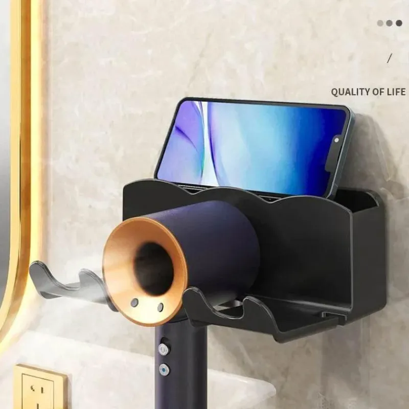 Tom Küche & Esszimmer-Wandmontierter Haartrockner-Glätteisen-Organizer – Stilvolle Aufbewahrungslösung für die Haarpflege