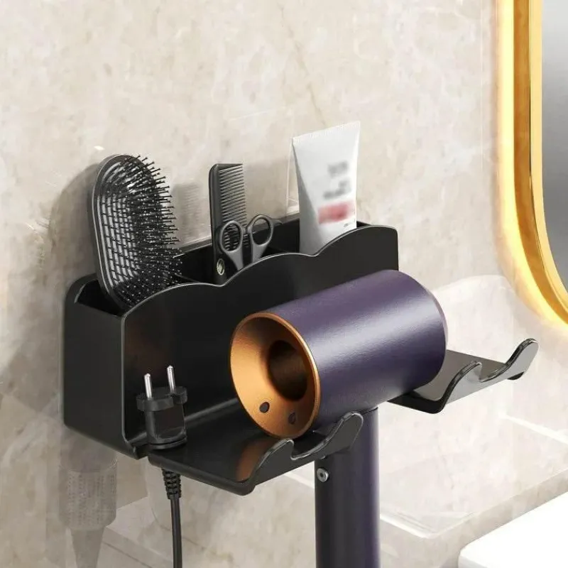 Tom Küche & Esszimmer-Wandmontierter Haartrockner-Glätteisen-Organizer – Stilvolle Aufbewahrungslösung für die Haarpflege
