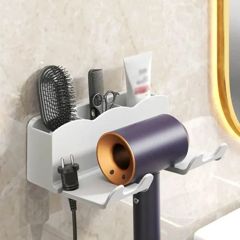 Tom Küche & Esszimmer-Wandmontierter Haartrockner-Glätteisen-Organizer – Stilvolle Aufbewahrungslösung für die Haarpflege