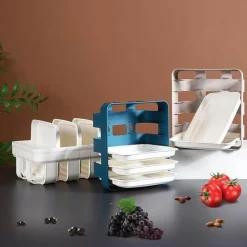 Space Savvy Küche & Esszimmer-Wandmontierter Küchen-Organizer – Mehrschichtiges Lebensmittelaufbewahrungssystem