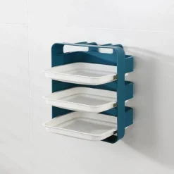 Space Savvy Küche & Esszimmer-Wandmontierter Küchen-Organizer – Mehrschichtiges Lebensmittelaufbewahrungssystem