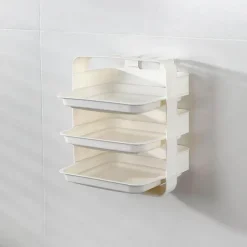 Space Savvy Küche & Esszimmer-Wandmontierter Küchen-Organizer – Mehrschichtiges Lebensmittelaufbewahrungssystem