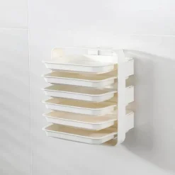 Space Savvy Küche & Esszimmer-Wandmontierter Küchen-Organizer – Mehrschichtiges Lebensmittelaufbewahrungssystem