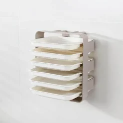 Space Savvy Küche & Esszimmer-Wandmontierter Küchen-Organizer – Mehrschichtiges Lebensmittelaufbewahrungssystem