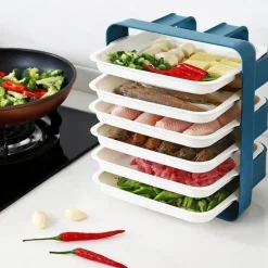 Space Savvy Küche & Esszimmer-Wandmontierter Küchen-Organizer – Mehrschichtiges Lebensmittelaufbewahrungssystem