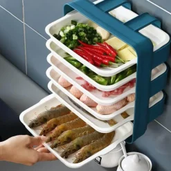 The Culinary Kit Küche & Esszimmer-Wandmontierter Küchen-Organizer – platzsparende Aufbewahrungslösung