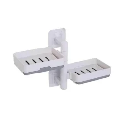 Tranquil Waters Badezimmer|Küche & Esszimmer-Wandmontierter, mehrschichtiger, drehbarer Seifenhalter