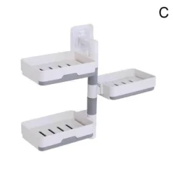 Tranquil Waters Badezimmer|Küche & Esszimmer-Wandmontierter, mehrschichtiger, drehbarer Seifenhalter