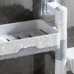 Tranquil Waters Badezimmer|Küche & Esszimmer-Wandmontierter, mehrschichtiger, drehbarer Seifenhalter