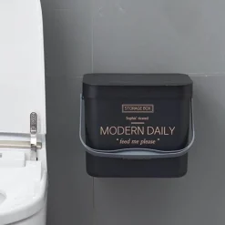 Tranquil Waters Badezimmer-Wandmontierter Mülleimer - Platzsparender Abfalleimer