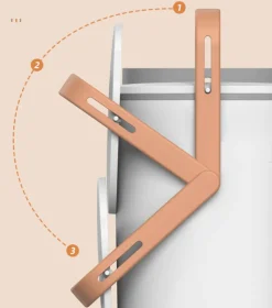 The Culinary Kit Küche & Esszimmer-Wandmontierter Mülleimer - Moderner großer Küchenabfalleimer