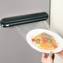 The Culinary Kit Küche & Esszimmer-Wandmontierter Plastikfolienspender Automatischer Küchenorganizer