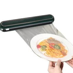 The Culinary Kit Küche & Esszimmer-Wandmontierter Plastikfolienspender Automatischer Küchenorganizer