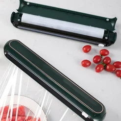 The Culinary Kit Küche & Esszimmer-Wandmontierter Plastikfolienspender Automatischer Küchenorganizer