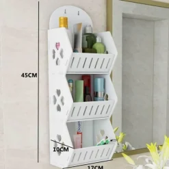 Tranquil Waters Badezimmer|Küche & Esszimmer-Wandmontierter Regal-Organizer ohne Bohren – platzsparende Aufbewahrungslösung