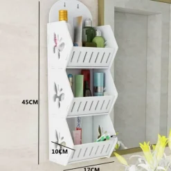 Tranquil Waters Badezimmer|Küche & Esszimmer-Wandmontierter Regal-Organizer ohne Bohren – platzsparende Aufbewahrungslösung