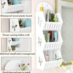 Tranquil Waters Badezimmer|Küche & Esszimmer-Wandmontierter Regal-Organizer ohne Bohren – platzsparende Aufbewahrungslösung