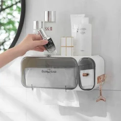 The Blissful Bath Badezimmer-Wandmontierter Taschentuchspender - Dekorativer Papierhalter für Küche und Bad