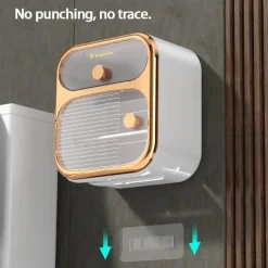 The Blissful Bath Badezimmer-Wandmontierter Toilettenpapier- und Handtuch-Organizer – MultiBox-Aufbewahrungslösung