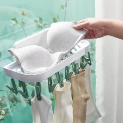 The Blissful Bath Badezimmer-Wandmontierter Wäscheständer für das Badezimmer – platzsparender Organizer