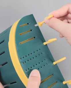 The Culinary Kit Küche & Esszimmer-Wandmontiertes Abtropfgestell - Organizer zur Aufbewahrung von Geschirr