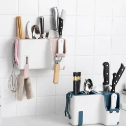 Space Savvy Küche & Esszimmer-Wandmontiertes Abtropfgestell für Küchenbesteck