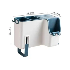 Space Savvy Küche & Esszimmer-Wandmontiertes Abtropfgestell für Küchenbesteck