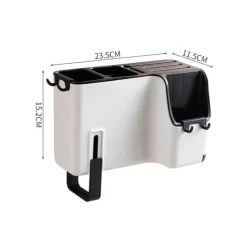 Space Savvy Küche & Esszimmer-Wandmontiertes Abtropfgestell für Küchenbesteck