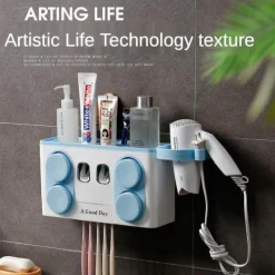 The Blissful Bath Badezimmer-Wandmontiertes Aufbewahrungsregal für das Badezimmer – platzsparender Organizer