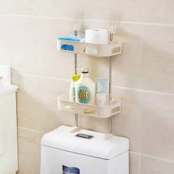 The Blissful Bath Badezimmer-Wandmontiertes Badezimmerregal - Mehrschichtiges Organizer-Aufbewahrungsregal