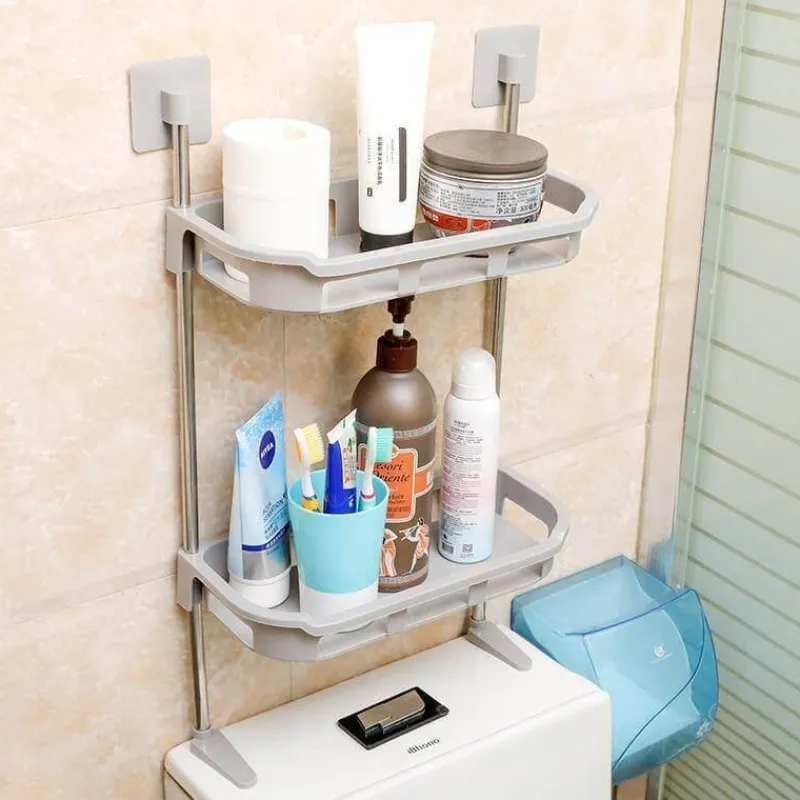 The Blissful Bath Badezimmer-Wandmontiertes Badezimmerregal - Mehrschichtiges Organizer-Aufbewahrungsregal