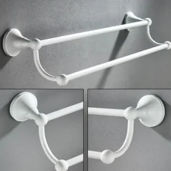 The Blissful Bath Badezimmer-Wandmontiertes Badezimmer-Zubehörhalter-Set – Organizer für Handtücher, Toilettenartikel und Accessoires