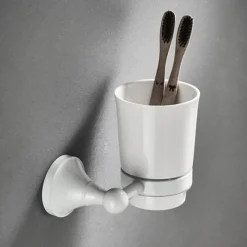 The Blissful Bath Badezimmer-Wandmontiertes Badezimmer-Zubehörhalter-Set – Organizer für Handtücher, Toilettenartikel und Accessoires