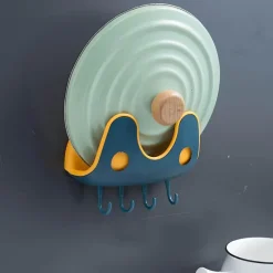 Space Savvy Küche & Esszimmer-Wandmontiertes Topfdeckel-Organizer-Regal – Aufbewahrungslösung für die Küche